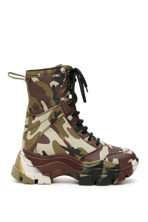 prada camo snow boots|prada combat boots with pouches.